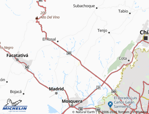 Carte MICHELIN Centro Poblado Pablo Vi - ViaMichelin