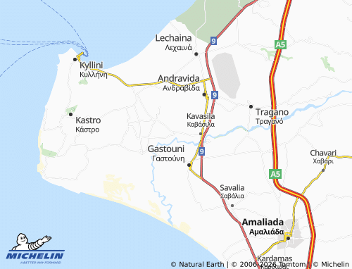 Carte MICHELIN Kardiakafti - ViaMichelin