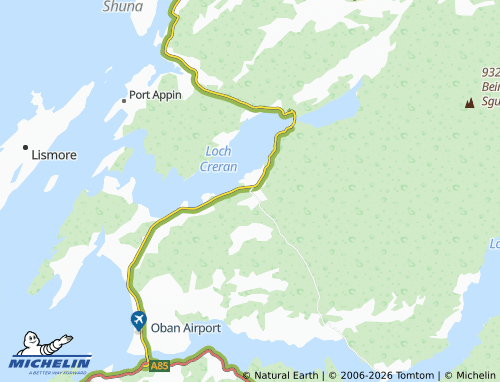 MICHELIN Barcaldine map - ViaMichelin