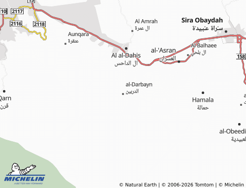 MICHELIN-Landkarte al-Darbayn - ViaMichelin