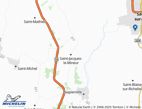 MICHELIN-Landkarte Saint-Jacques-le-Mineur - ViaMichelin