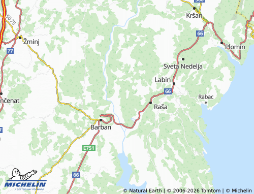 MICHELIN-Landkarte Barbići - ViaMichelin