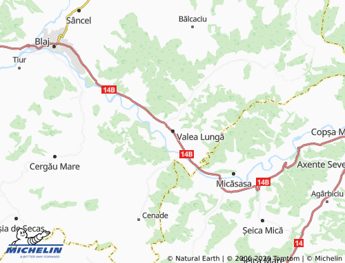 Mappa MICHELIN Valea Lungă - ViaMichelin