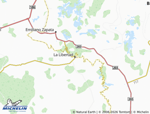 MICHELIN La Libertad map - ViaMichelin