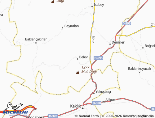 Mappa MICHELIN Belevi - ViaMichelin