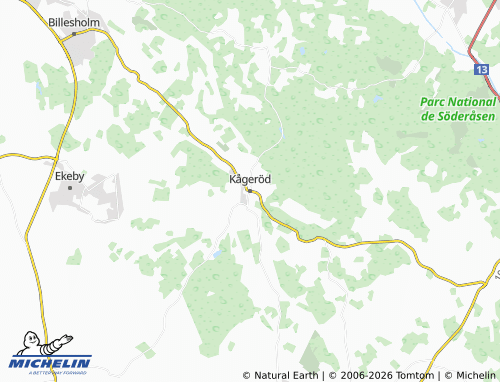 MICHELIN-Landkarte Kågeröd - ViaMichelin