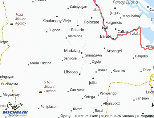 Mappa MICHELIN Tigbawan - ViaMichelin