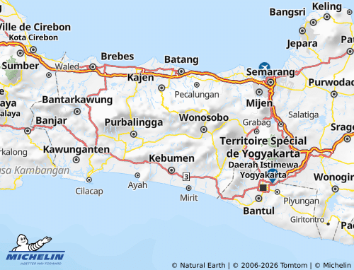 MICHELIN-Landkarte Banjarnegara - ViaMichelin