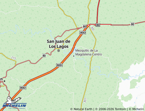 MICHELIN-Landkarte La Cruz - ViaMichelin