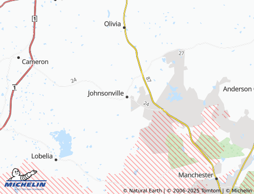 MICHELIN Johnsonville map - ViaMichelin