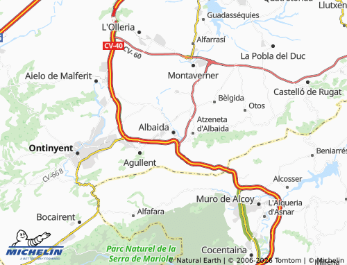 Mappa MICHELIN Albaida - ViaMichelin