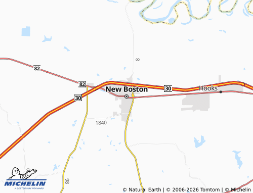 Mappa MICHELIN New Boston - ViaMichelin