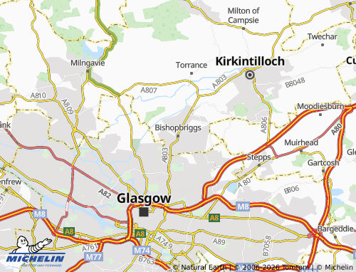 Mappa MICHELIN Bishopbriggs - ViaMichelin