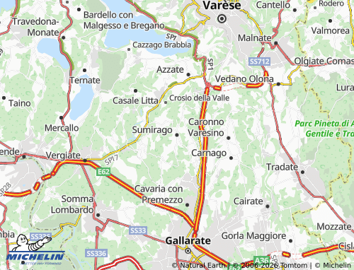 MICHELIN Sumirago map - ViaMichelin