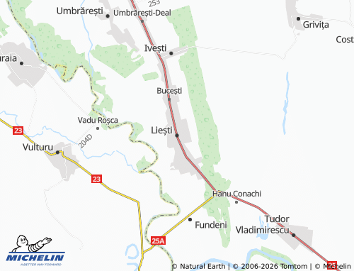 Mapa MICHELIN Liești - ViaMichelin