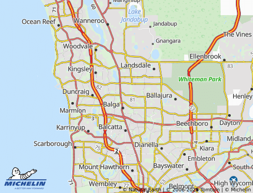 MICHELIN Girrawheen map - ViaMichelin