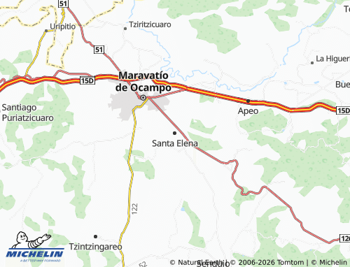 MICHELIN Santa Elena map - ViaMichelin
