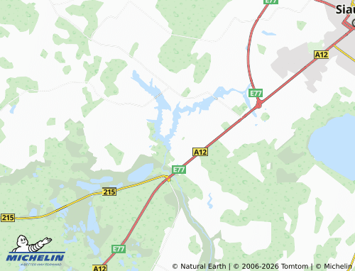 MICHELIN Meškiai map - ViaMichelin