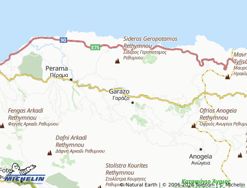 Mappa MICHELIN Mourtzana - ViaMichelin