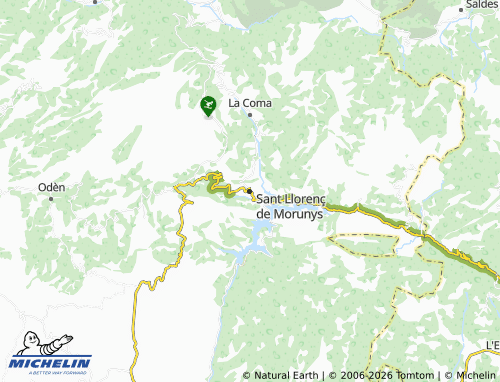 MICHELIN-Landkarte Sant Llorenç de Morunys - ViaMichelin