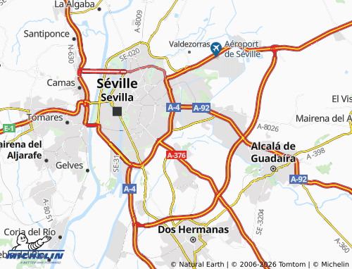 MICHELIN-Landkarte Palmete - ViaMichelin
