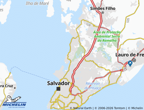 Mappa MICHELIN Ilha Amarela - ViaMichelin