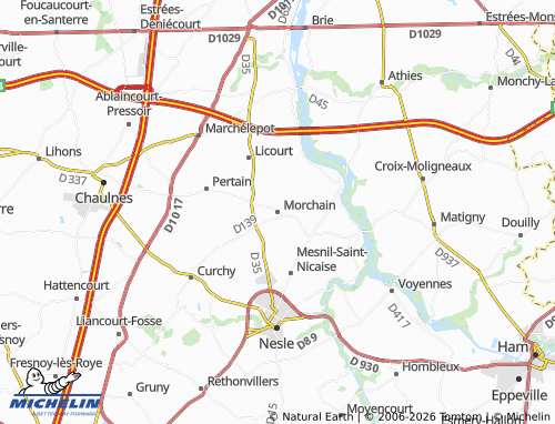 Mappa MICHELIN Morchain - ViaMichelin