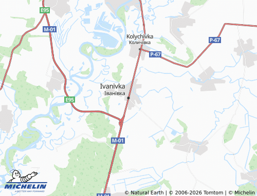 Mappa MICHELIN Ivanivka - ViaMichelin