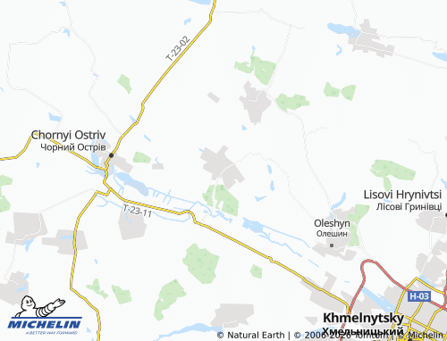 MICHELIN-Landkarte Ostashky - ViaMichelin