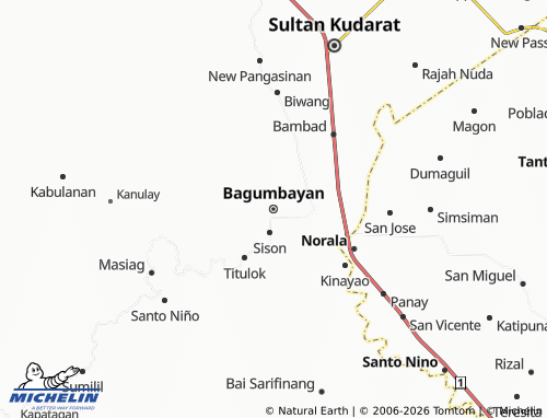 MICHELIN Bagumbayan map - ViaMichelin