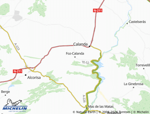 Carte MICHELIN Foz-Calanda - ViaMichelin