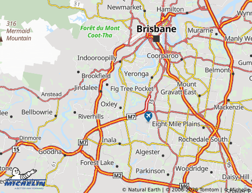 Mappa MICHELIN Corinda - ViaMichelin