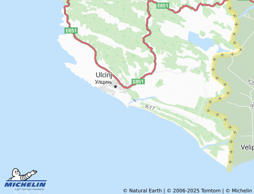 MICHELIN Đerane map - ViaMichelin