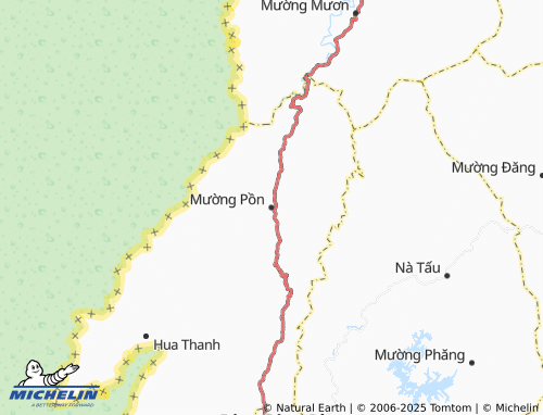 MICHELIN Mường Pồn map - ViaMichelin