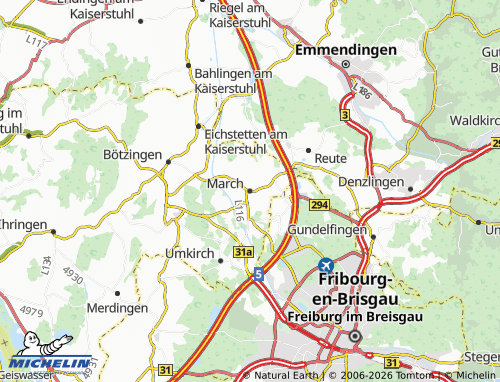 MICHELIN March map - ViaMichelin