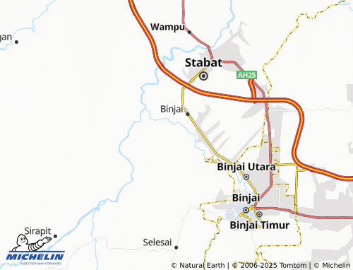 MICHELIN Kuala Air Hitam map - ViaMichelin