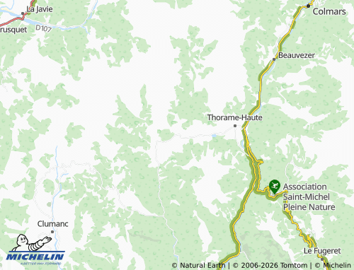 MICHELIN Thorame-Basse map - ViaMichelin