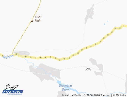 Mapa MICHELIN Ditlharapa - ViaMichelin