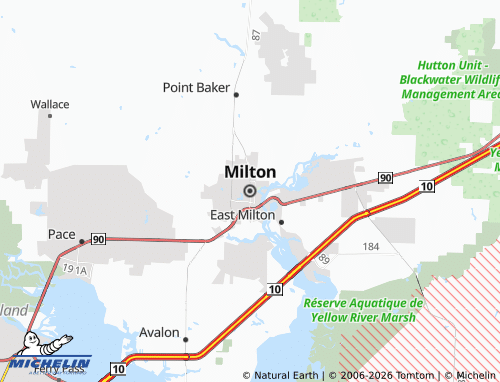 Kaart MICHELIN Milton - ViaMichelin
