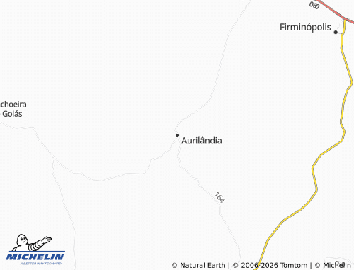 Mapa MICHELIN Aurilândia - ViaMichelin