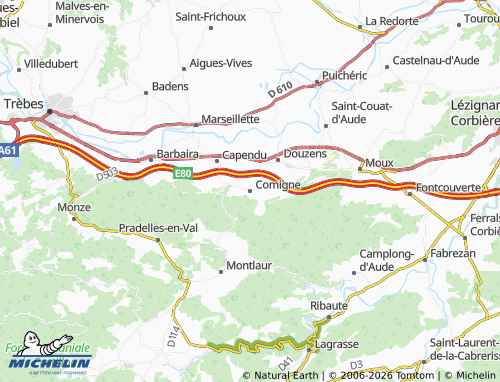 Mapa MICHELIN Comigne - ViaMichelin