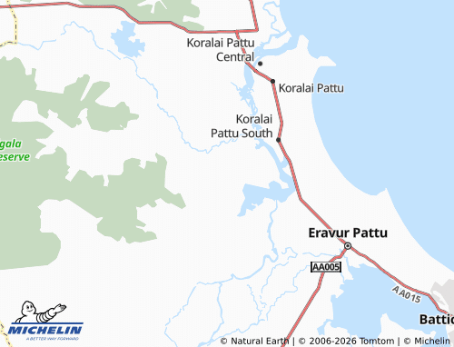 MICHELIN Koraveli map - ViaMichelin