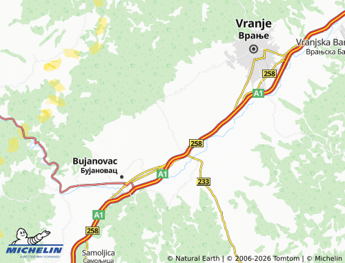 Carte MICHELIN Vrtogoš - ViaMichelin