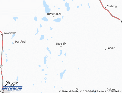 Carte MICHELIN Little Elk - ViaMichelin