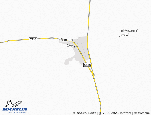 Carte MICHELIN al-Sina'iyyah - ViaMichelin