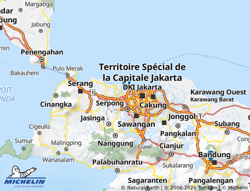 Carte MICHELIN Kota Tangerang - ViaMichelin
