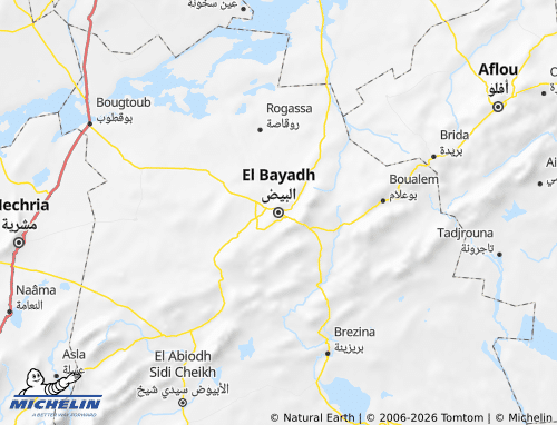Carte MICHELIN El Bayadh - ViaMichelin