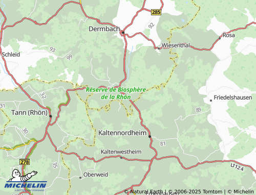 MICHELIN Diedorf/Rhön map - ViaMichelin