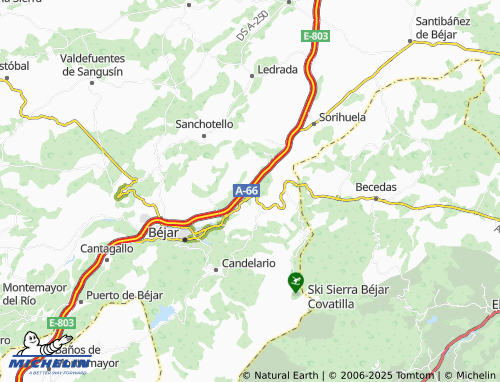 MICHELIN Vallejera de Riofrío map - ViaMichelin