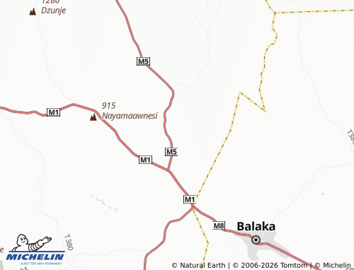 Mapa MICHELIN Chindazi - ViaMichelin